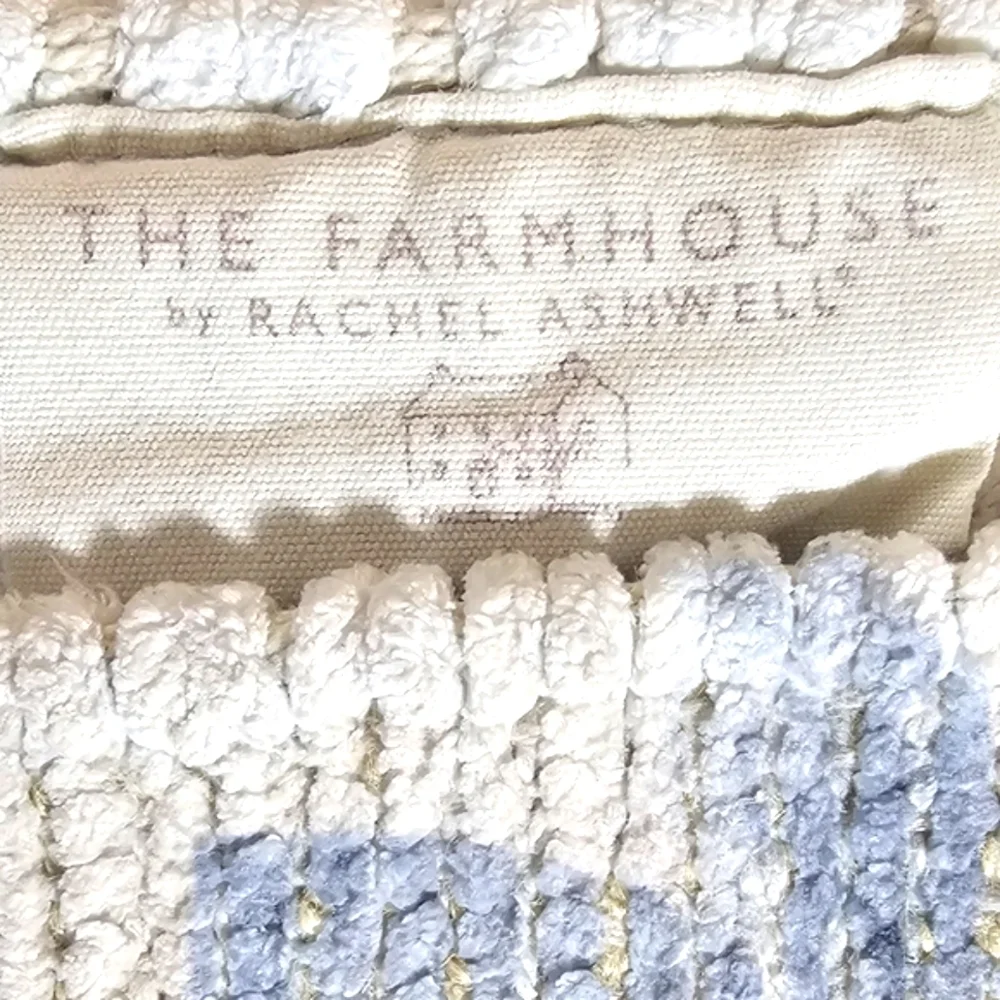 Rachel Ashwell Farmhouse Floral Tapestry Rug Shabby Chic Accent Fringe 25x45 - Picture 4 of 4